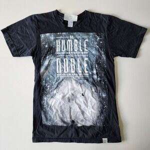 IMAGINARY FOUNDATION Shirt Womens Small Humble Earth Noble Stars Moon Black Bird